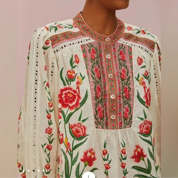 Farm Rio Off-White Ainika Delicate Blouse - Picture 5 of 9